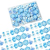 60Pcs 6 Styles Christmas Theme Printed Wood Beads WOOD-FS0001-33-3