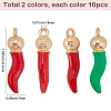20Pcs 2 Colors Opaque Resin Pendants RESI-SC0006-21-2