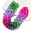 Transparent Painted Glass Beads Strands X1-DGLA-A034-T4mm-A06-1