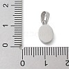 Ion Plating(IP) 304 Stainless Steel Micro Pave Cubic Zirconia Pendants STAS-Z107-02P-02-3