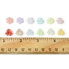 6-Petal Imitation Jelly Acrylic Bead Caps JACR-FS0001-02-4
