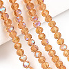 Electroplate Glass Beads Strands EGLA-A034-T4mm-L23-4