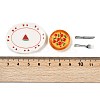 Resin Miniature Breakfast Set Ornaments DIY-H174-01E-4