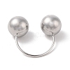 304 Stainless Steel Round Cuff Rings for Women RJEW-G315-09B-P-3