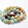 Faceted Natural Flower Amazonite Beads Strands G-F364-13-10mm-2