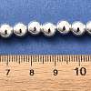Electroplated Synthetic Magnetic Hematite Beads Strands X-G-L613-F01-01D-4