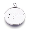 Brass Cubic Zirconia Pendants KK-O113-06C-01P-2
