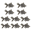 10Pcs Brass Fish Figurines Ornaments DJEW-ME0001-13AB-6