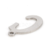 Non-Tarnish 201 Stainless Steel Pendants STAS-L244-04C-P-3