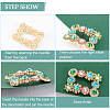 2Pcs Alloy Rhinestone Flower Shoe Decorations FIND-FG0002-40B-4
