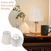 8Pcs Linen with Iron Lamp Shades AJEW-WH0609-303-2