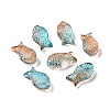 Transparent Spray Painted Glass Beads X1-GLAA-I050-10D-1