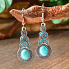 Bohemian Style Alloy Acrylic Dangle Earrings WG0B115-03-1