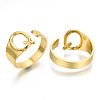 Alloy Cuff Finger Rings X-RJEW-S038-195Q-G-NR-1