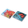 Embossed Double Face Printed Acrylic Pendants AC-CBAC02B-02-2
