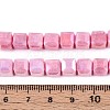 Anti-Tarnish Electroplate Glass Beads Strands GLAA-T025-8mm-10H-4