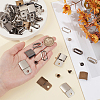 40Sets 4 Colors Iron Baseball Hat Cap Buckle Strap Clasp Clip Kit FIND-BC0014-11-3