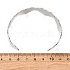 Romantic 304 Stainless Steel Cuff Bangles for Women BJEW-Q045-01P-3