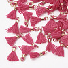 Polycotton(Polyester Cotton) Tassel Pendant Decorations FIND-S275-22G-2