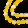 Frosted Transparent Glass Beads Strands LS-GLAA-T032-T6mm-MBB11-3