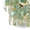 Natural Green Aventurine & Resin Candle Holder Molds DJEW-H012-02B-4