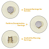 8Pcs 304 Stainless Steel Vortex Cuff Earrings EJEW-FI0003-29P-5
