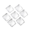 Transparent Clear Glass Square Cabochons GGLA-A001-10mm-4