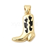 Brass Enamel Pendants KK-H267-117G-2