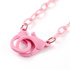 Personalized ABS Plastic Cable Chain Necklaces NJEW-JN03310-09-2