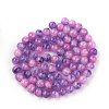 Baking Paint Crackle Glass Bead Strands DGLA-Q023-6mm-YS69-2