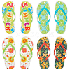 16Pcs 4 Styles Slipper Theme Acrylic Pendants MACR-SC0001-69-1
