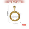 6Pcs Brass Twister Clasps FIND-CA0009-39-2