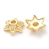 Rack Plating Alloy Flower Bead Caps X-KK-J277-10G-2