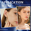 40Pcs 304 Stainless Steel Leverback Earring Findings STAS-SC0009-31G-5