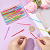 100Pcs Child Plastic Knit Needles Sewing Knitting Cross Stitch TOOL-SP0001-10-4