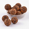 Grade A Rhinestone Pave Disco Ball Beads RB-Q105-7-1