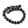 Natural Black Agate Beads Strands G-K359-C12-01-3
