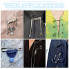 85Pcs 5 Styles Iron Kilt Pins IFIN-TADJ0001-01-6