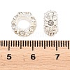 Alloy Rhinestone European Beads CPDL-H999-10-3