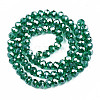 Electroplate Glass Beads Strands EGLA-A034-T6mm-B04-2