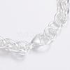 304 Stainless Steel Rope Chain Bracelets BJEW-H508-B-14S-2