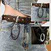 2Pcs 2 Colors Alloy Spring Gate Rings FIND-ME0003-44B-5