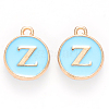 Golden Plated Alloy Enamel Charms ENAM-S118-04Z-1