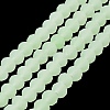 Imitation Jade Solid Color Glass Beads Strands EGLA-A034-J2mm-MD01-3