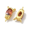 Brass Pave Single Cubic Zirconia Peg Bails Pin Charms KK-D226-01G-3