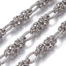 304 Stainless Steel Byzantine Chains CHS-P007-08P