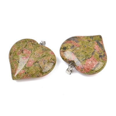 Natural Unakite Pendants GG-K002-04S-1