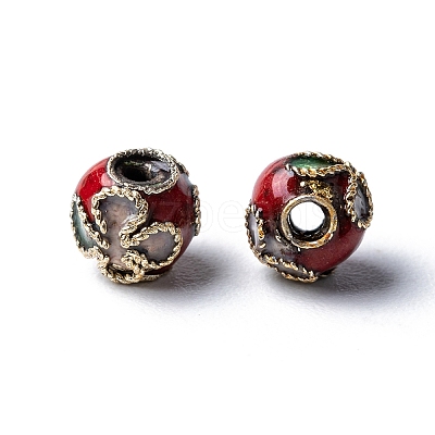 Handmade Cloisonne Beads CLB6mm-M-01-1