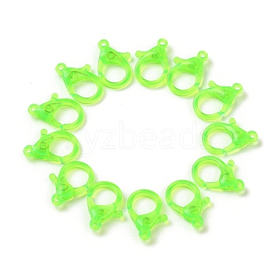 Transparent Plastic Lobster CLaw Clasps KY-H005-A07-1