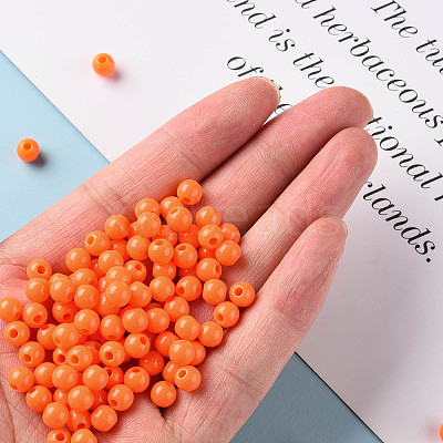 Opaque Acrylic Beads LS-MACR-S370-C6mm-A37-1